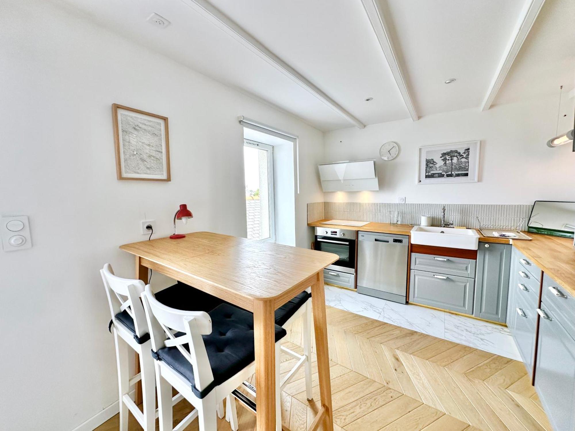 Au Bon Accueil - Appartement Vue Mer - Hyper Centre - Avec Home-Cinema Carantec Eksteriør billede