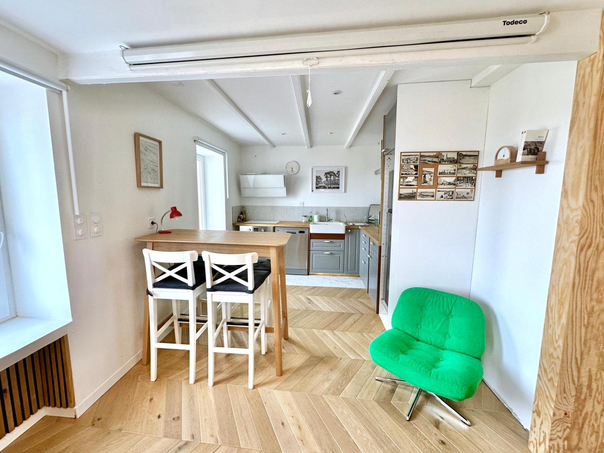 Au Bon Accueil - Appartement Vue Mer - Hyper Centre - Avec Home-Cinema Carantec Eksteriør billede