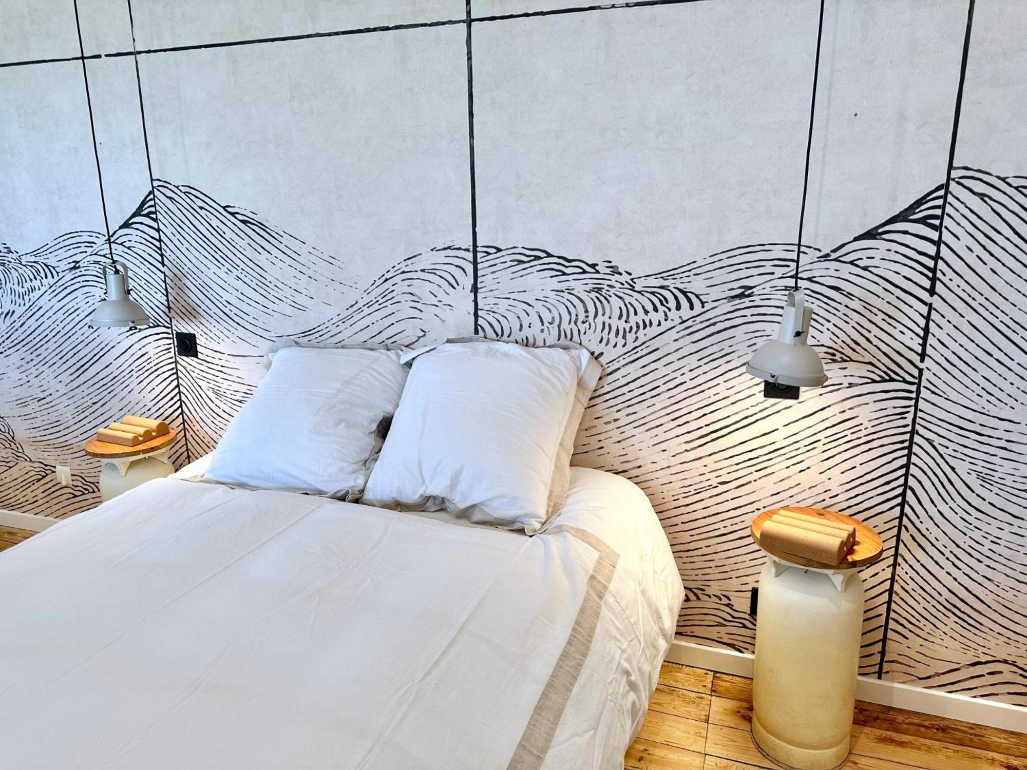 Au Bon Accueil - Appartement Vue Mer - Hyper Centre - Avec Home-Cinema Carantec Eksteriør billede
